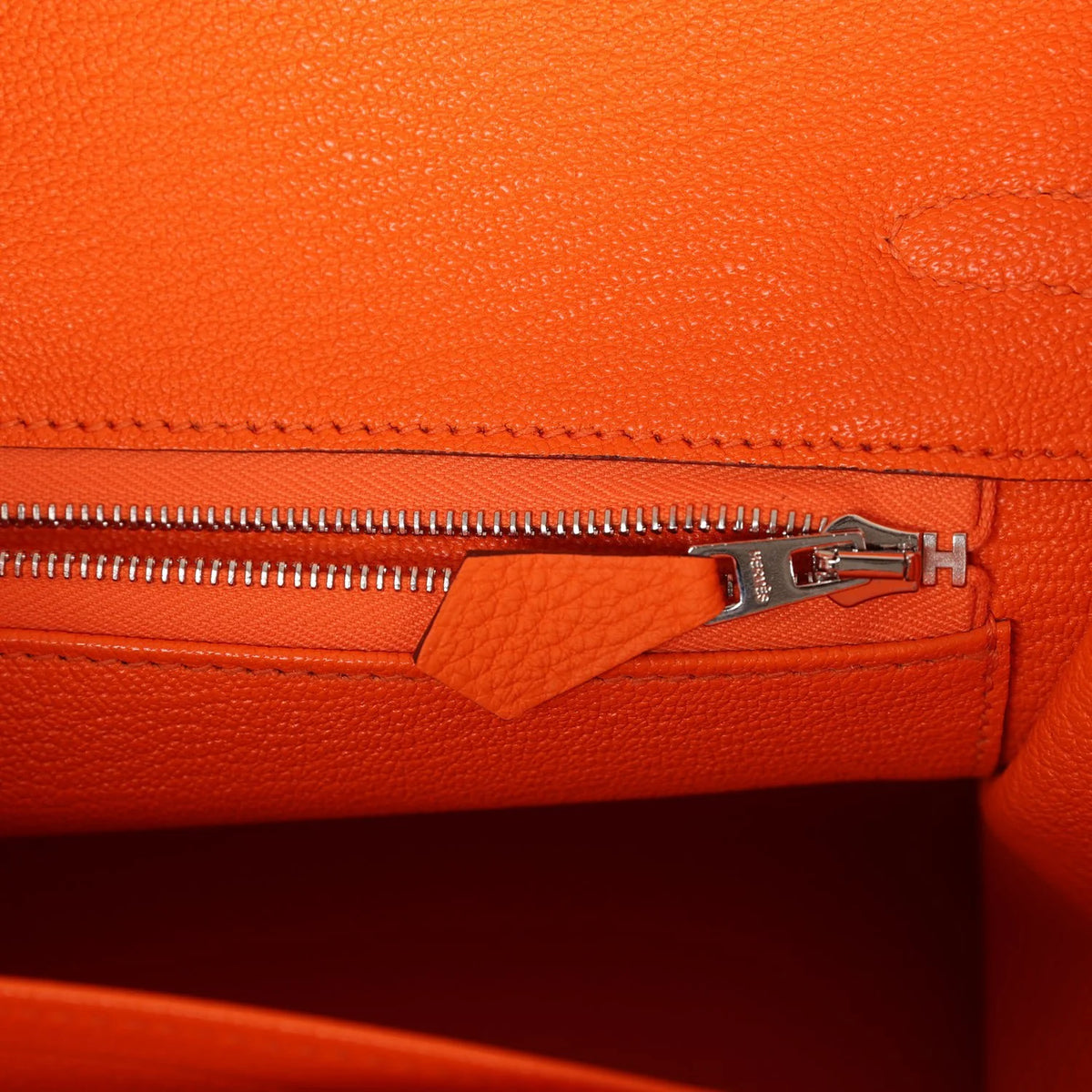 Orange Togo Leather Handbag Y917007