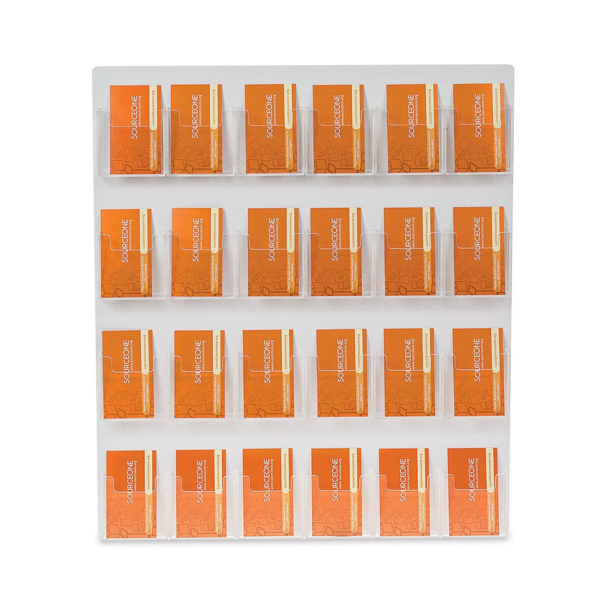 24 Pocket Vertical Wall Mount Business Card Holder J9984