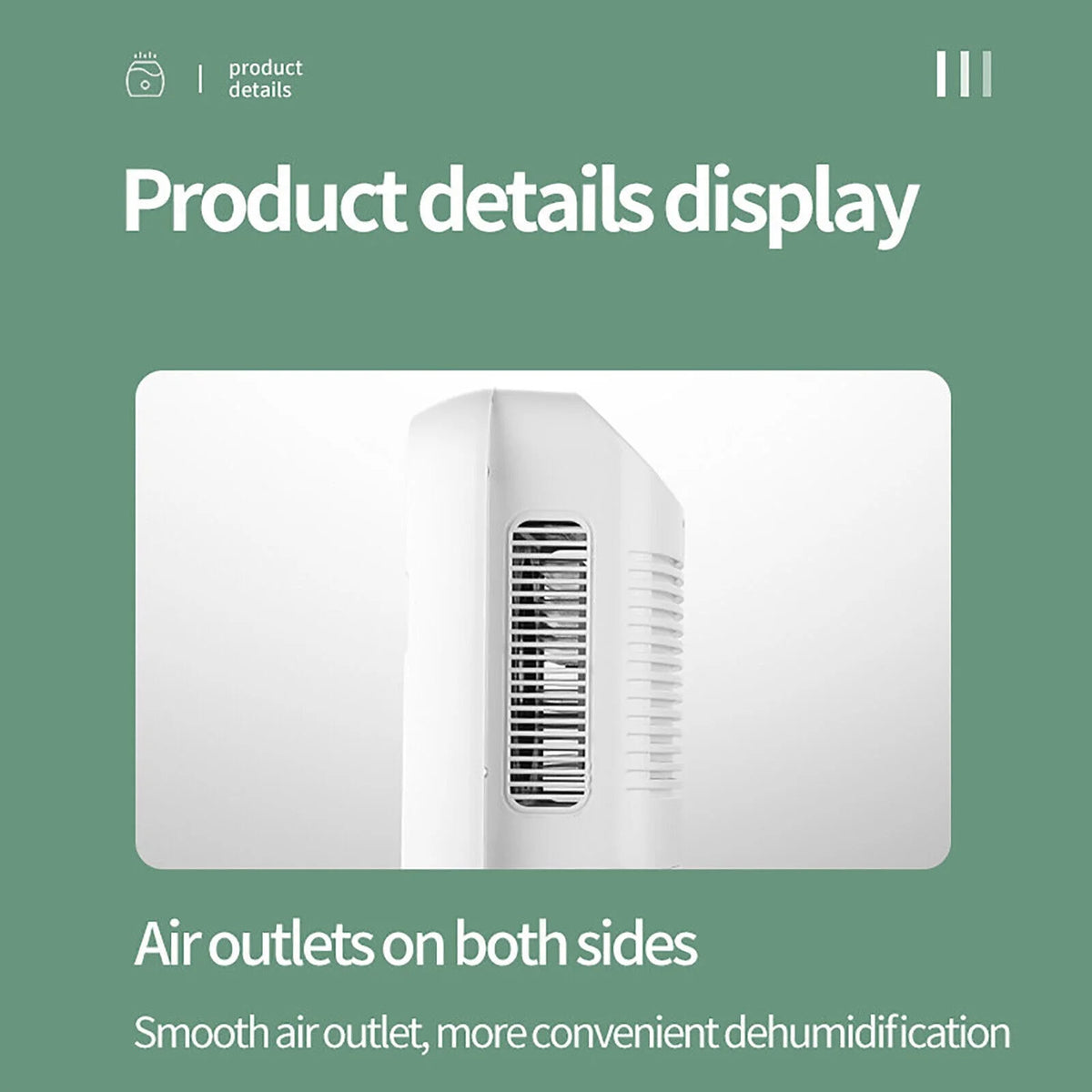 2.5L Water Tank Dehumidifier with Drain Hose O4765