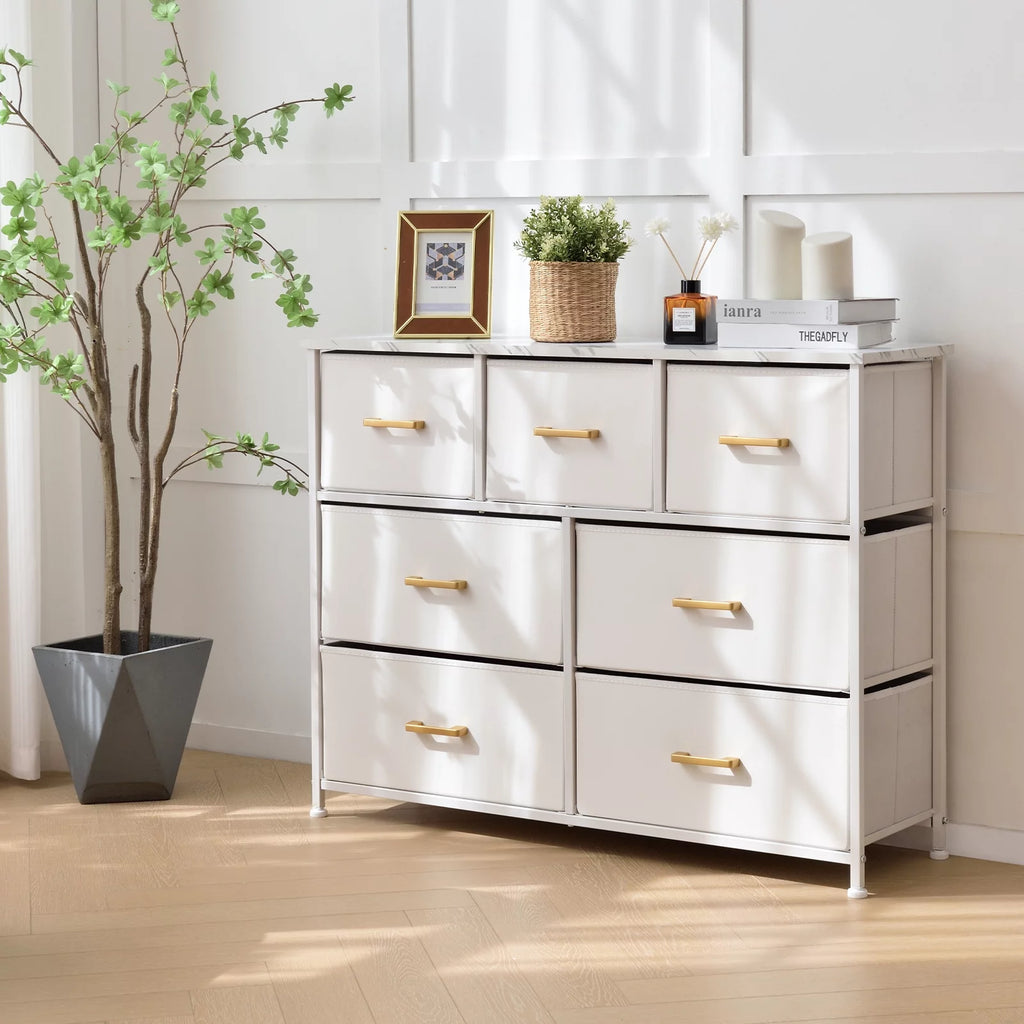 6 Drawer Fabric Dresser D722457