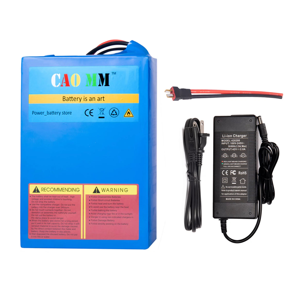 36V 20Ah Lithium Ebike Battery with 2A Charger N7190