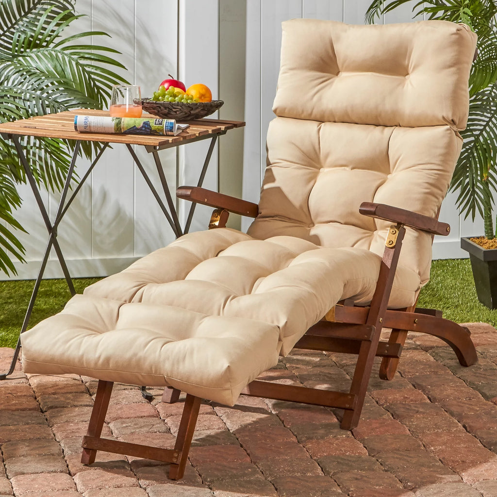 Stone Outdoor Chaise Lounge Chair Cushion E865