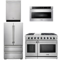 48 In. Propane Gas Range, Dishwasher, Refrigerator, Microwave Drawer E1489