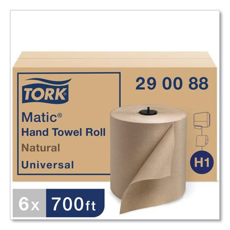 Hardwound Roll Towel, 7.7 inch x 700 ft, Natural, 6 Rolls O1991