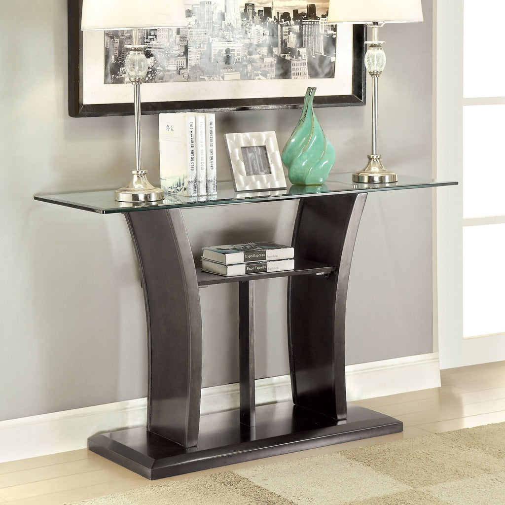 Grey Solid Wood Sofa Table M720
