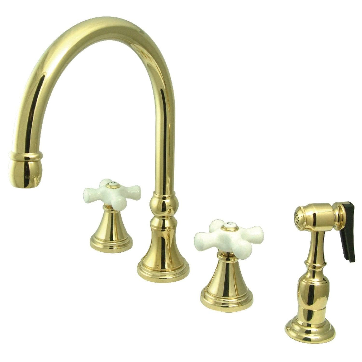 Widespread Kitchen Faucet with Brass Sprayer M9921