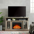 58'' TV Stand with 24.5'' Electric Fireplace Y48934