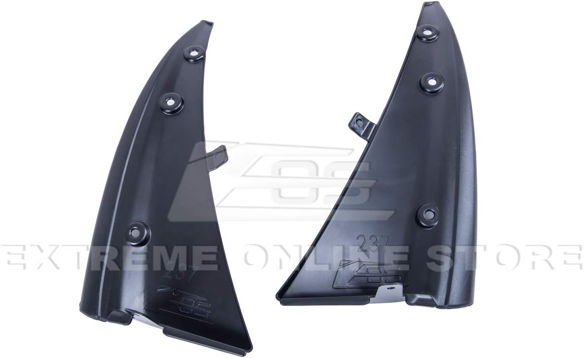 Black Front Side Splash Guards Mud Flap Pair Pack of 2 R975
