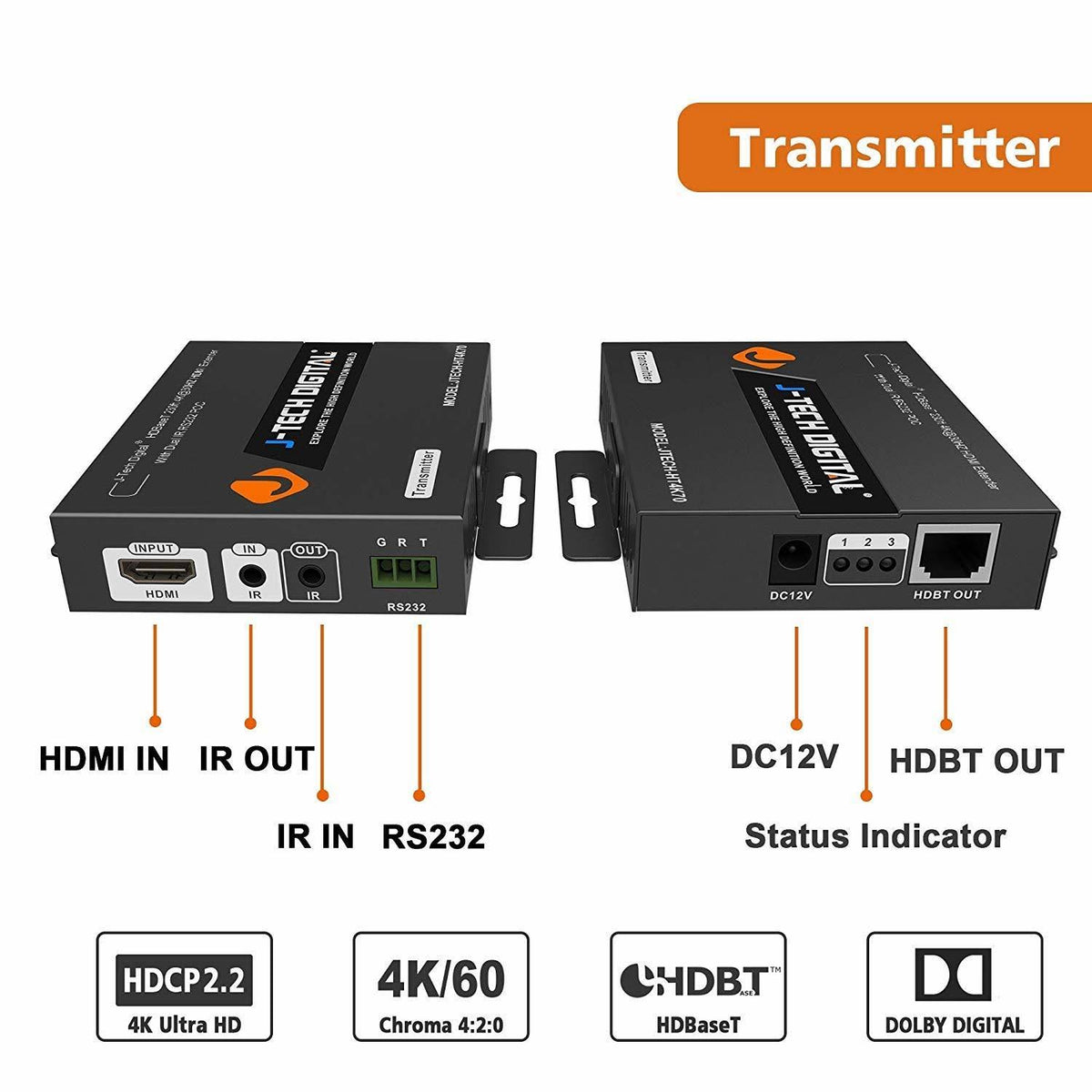 HDMI Extender 4K@60Hz Cat6 N76334