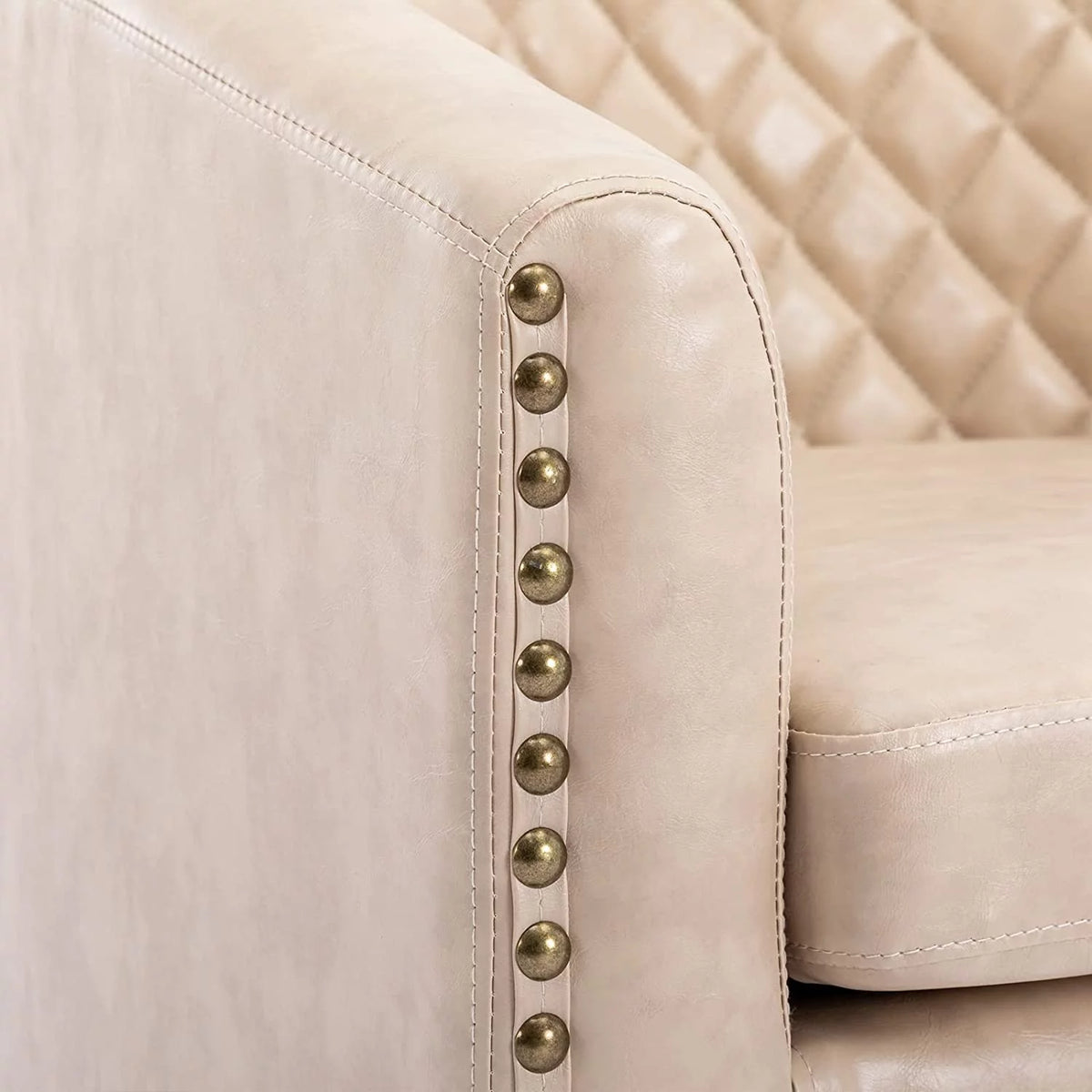Leather Club Chair with Ottoman I1710