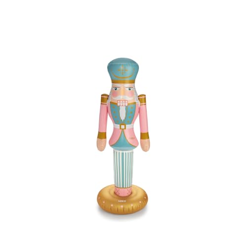 3.5 FT Giant Inflatable Pink Nutcracker Christmas Decor V347489