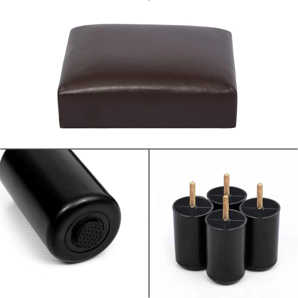 Small Faux PU Leather Rectangular Ottoman O729