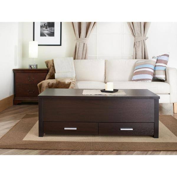 Cappuccino Lift-Top Coffee Table R7002