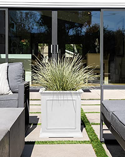 Cube Plastic Planter with Drainage Holes M6025