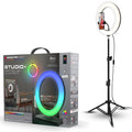 LED Ring Lamp and Vlogging Light Kit with Tripod Stand H942907