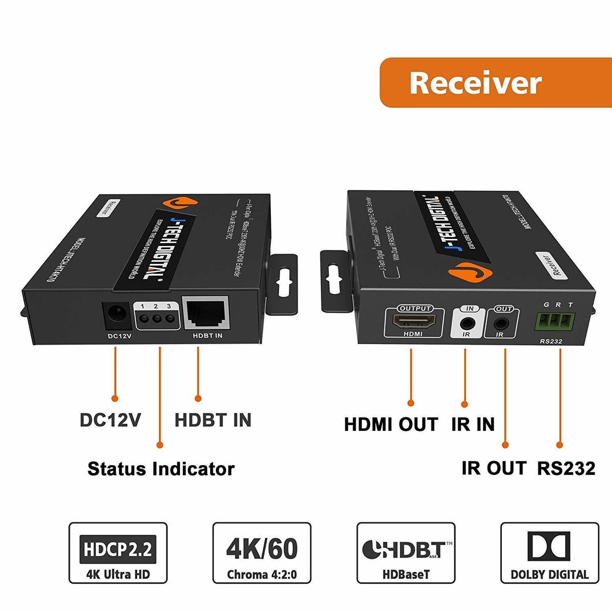 HDMI Extender 4K@60Hz Cat6 N76334