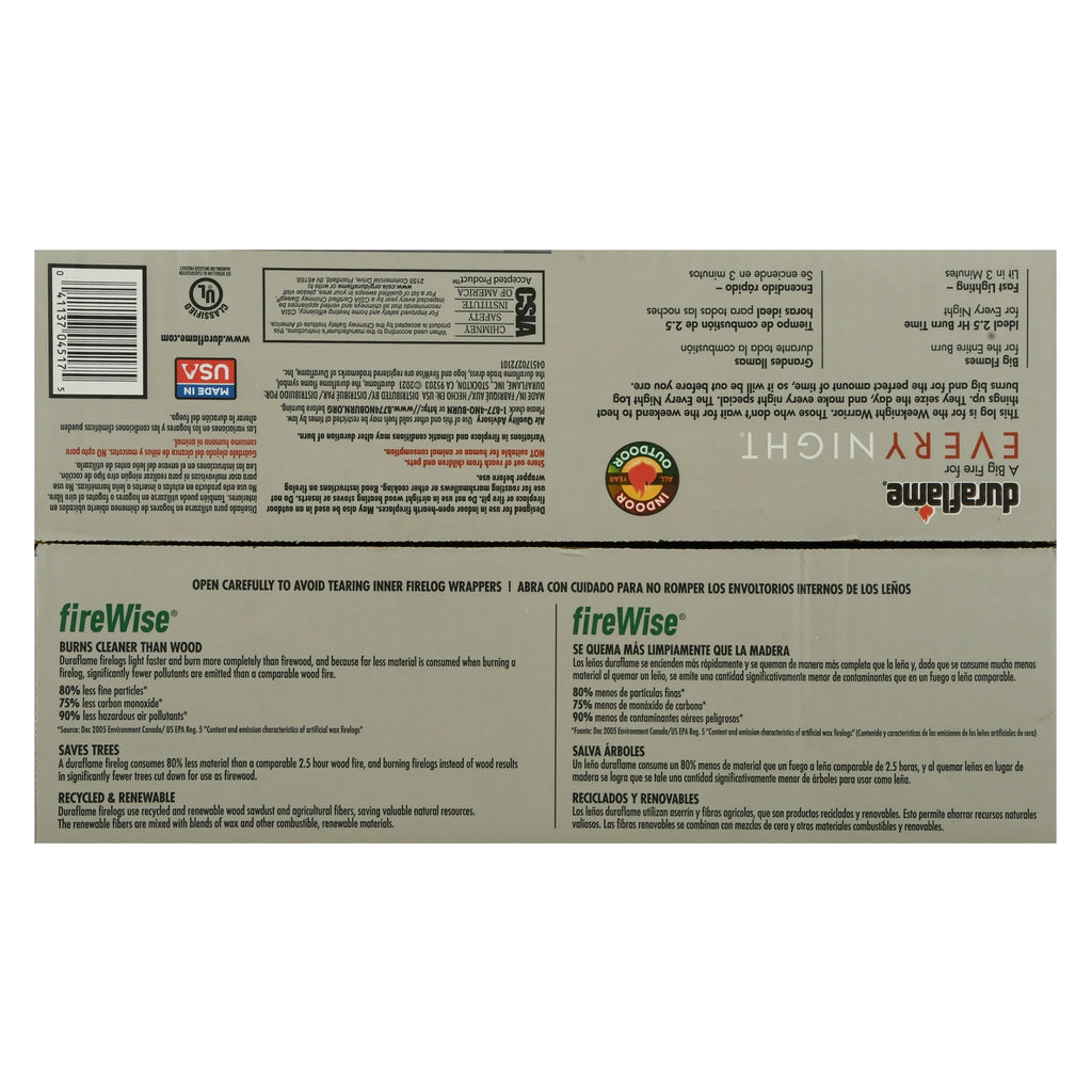 5.2 lb Firelogs, 4 Logs per Case, 2.5 Hour Large Fire W767