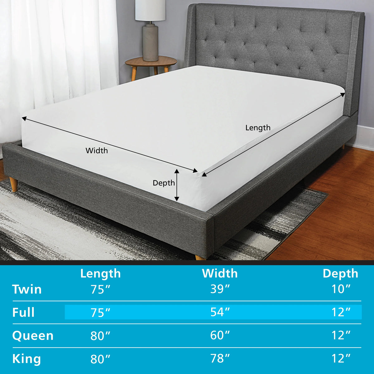 Waterproof EVA Fitted Mattress Protector King L65339