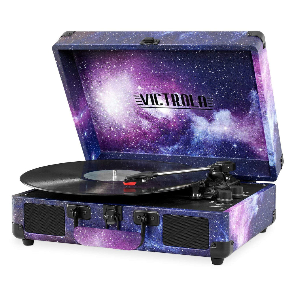 Bluetooth Suitcase Record Player with 3-speed Turntable K6820