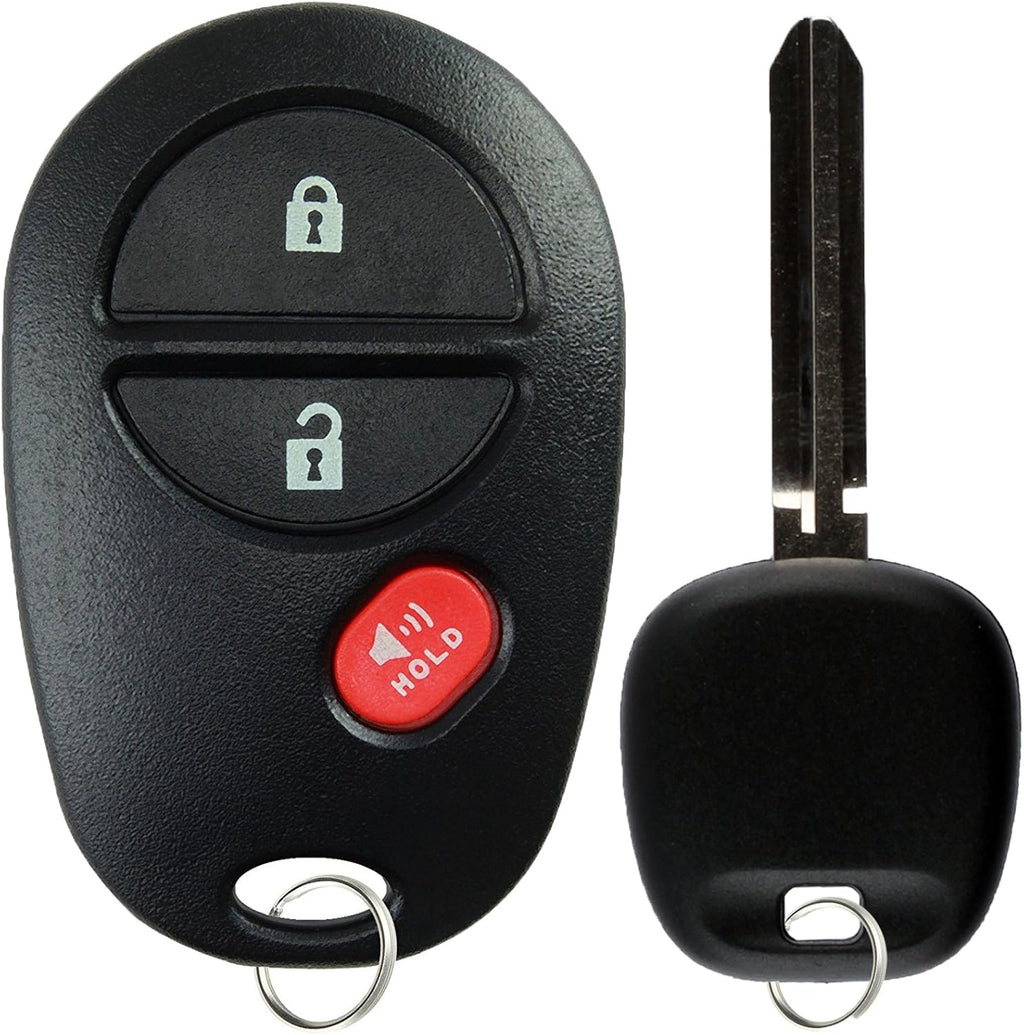 Keyless Entry Remote Car Key Blank Pack of 2 L15244