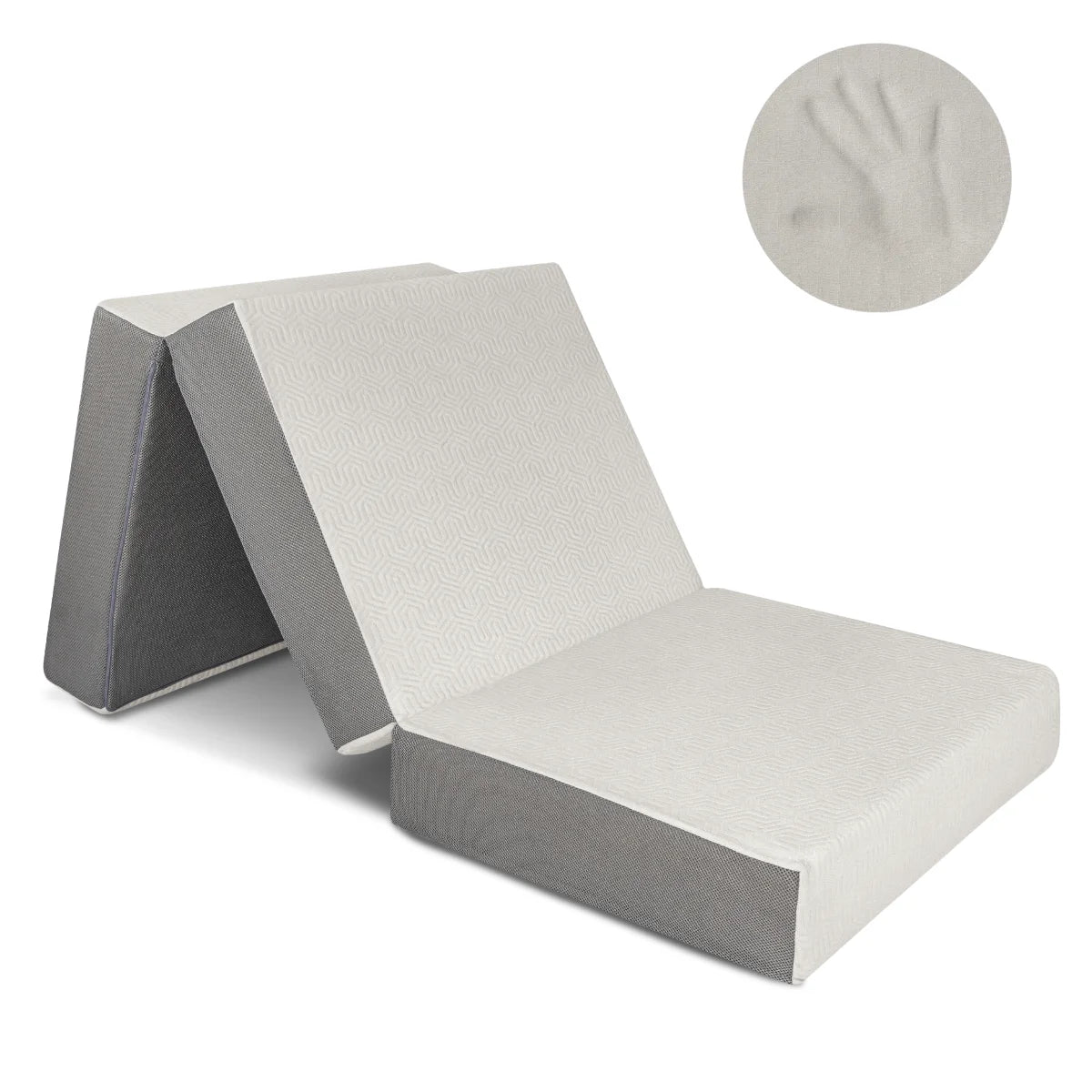 6-Inch Memory Foam Tri Folding Mattress C2120