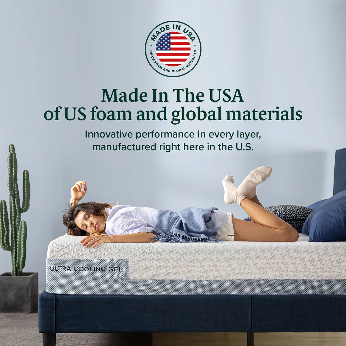 Queen Cooling Gel Memory Foam Mattress G49258