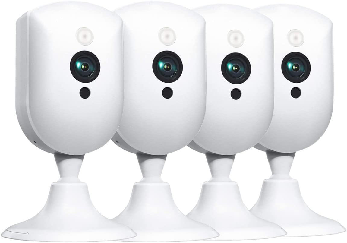 2 Pack Indoor Security Cameras with 1080P Night Vision J7604