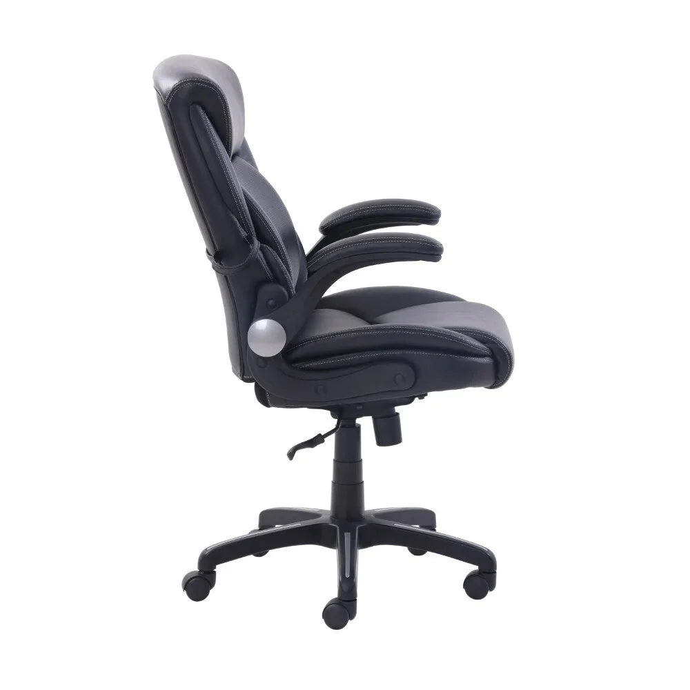 Black Bonded Leather Office Chair A6583