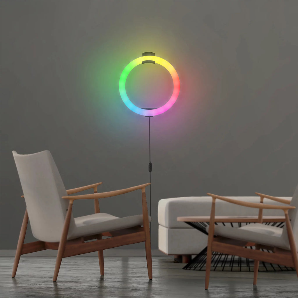 LED Ring Lamp and Vlogging Light Kit with Tripod Stand H942907