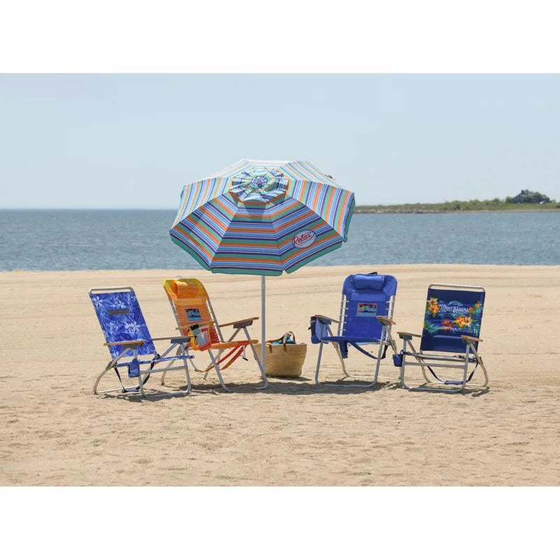 6 ft. Tiltable Multicolor Beach Umbrella S68306