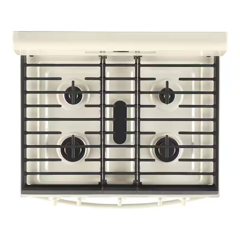 Gas Range with Self Cleaning and Center Oval Burner in Biscuit C6183
