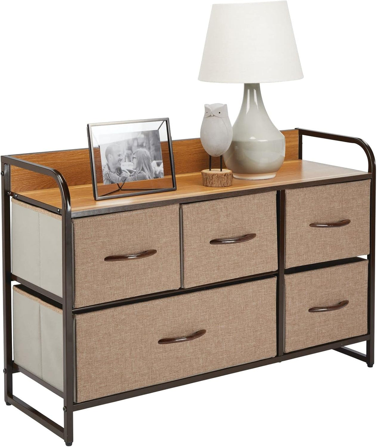 5 Removable Fabric Drawers Storage Dresser W926