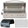 44 in. Propane Gas Grill 3 Piece Package Y120479