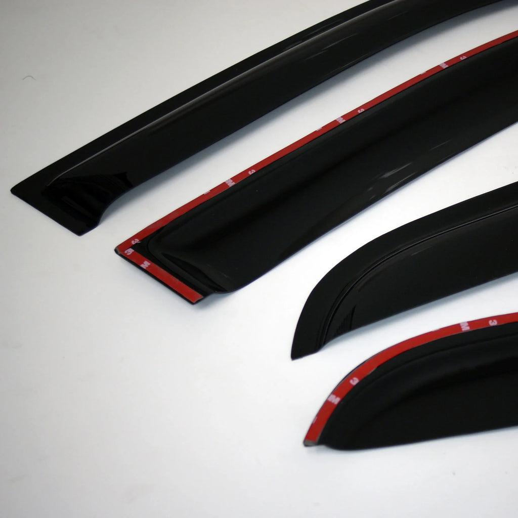 4 Pcs Dark Smoke Window Visor Deflector Rain Guard Q7821