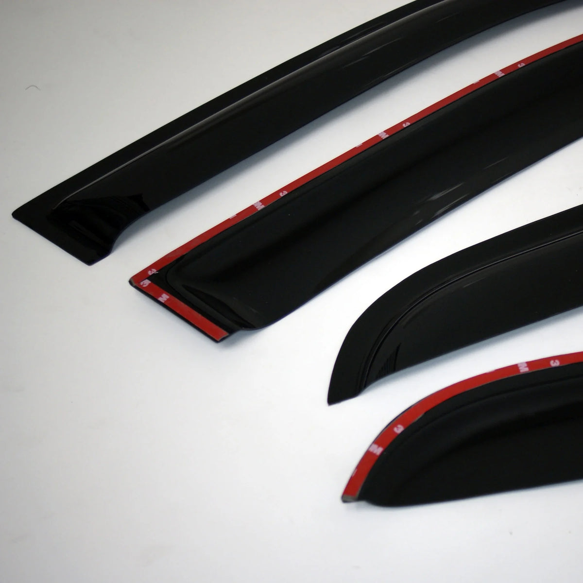 4 Pcs Dark Smoke Window Visor Deflector Rain Guard Q7821