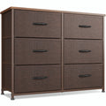 Black Grey 6 Drawer Dresser Q29162