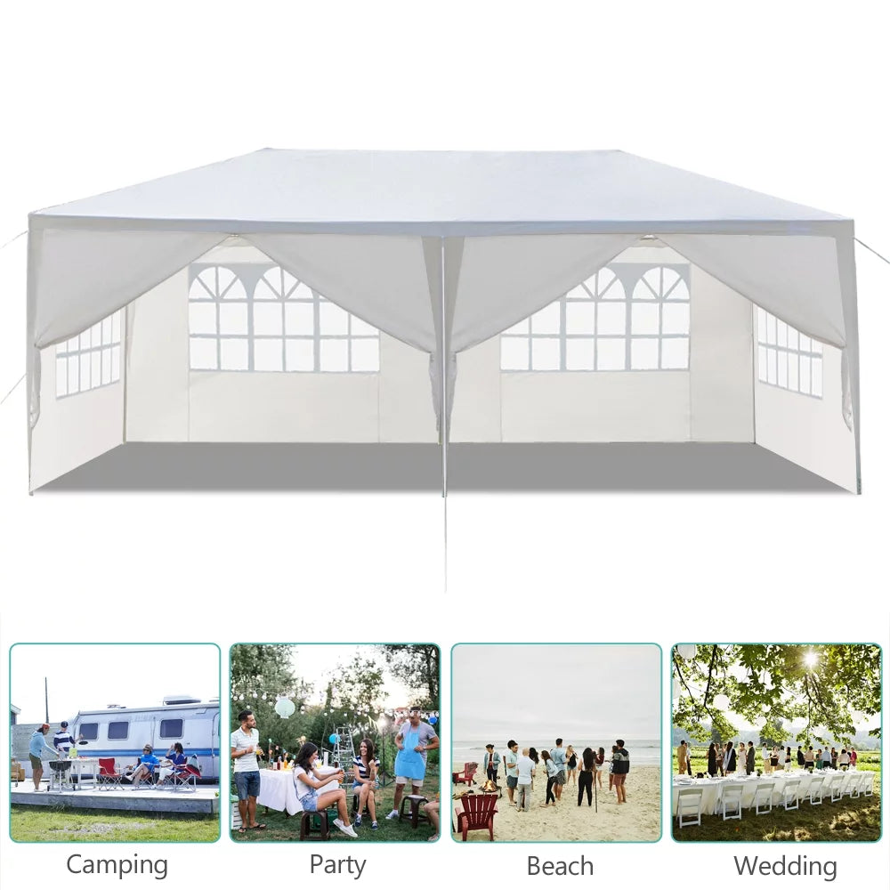 10'x 20' Party Tent Canopy with 6 Sidewalls G82972