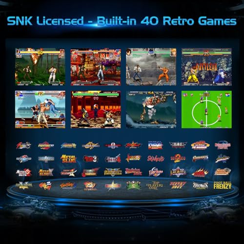 Handheld Gaming Console with 40 Pre-Installed Games, Gray P799
