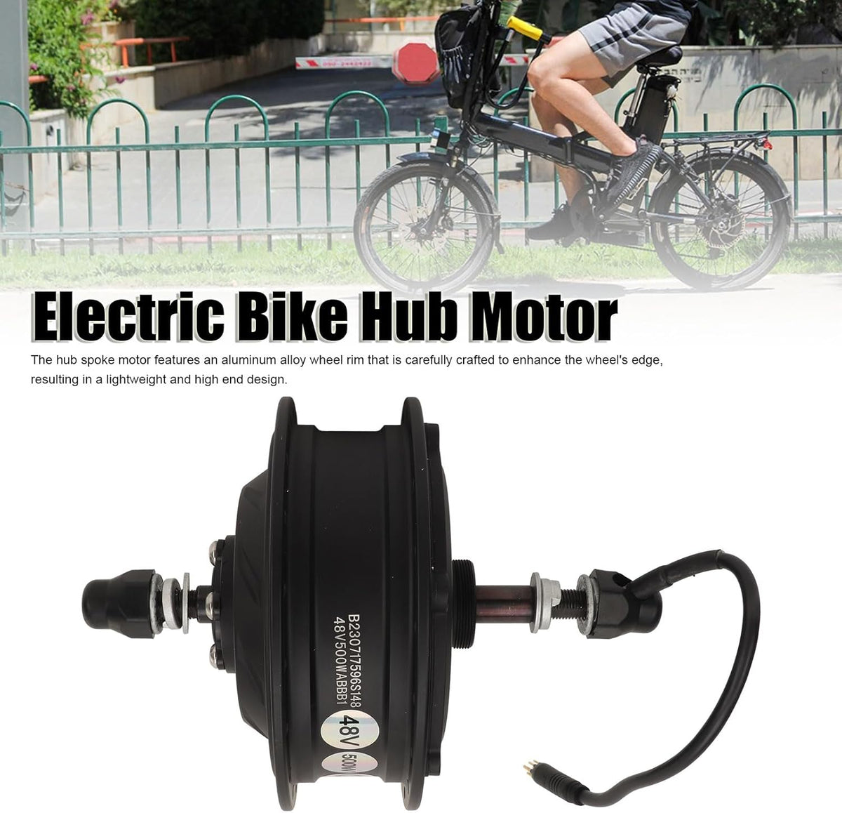 48V 500W Electric Bicycle Rear Drive Hub Motor H98263