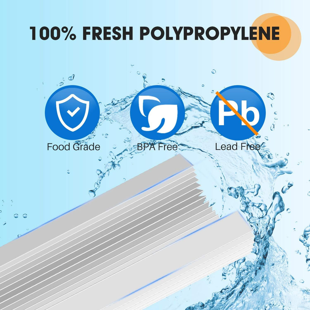 10 x 4.5 Whole House Pleated Sediment Filter Replacement Cartridge, 4Pack U188684