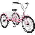 24 Adult Tricycle 7 Speed Cyan L715918