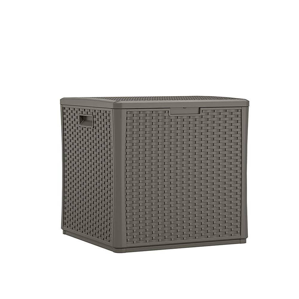 60 Gallon Resin Outdoor Storage Deck Box 2 Pack A11654