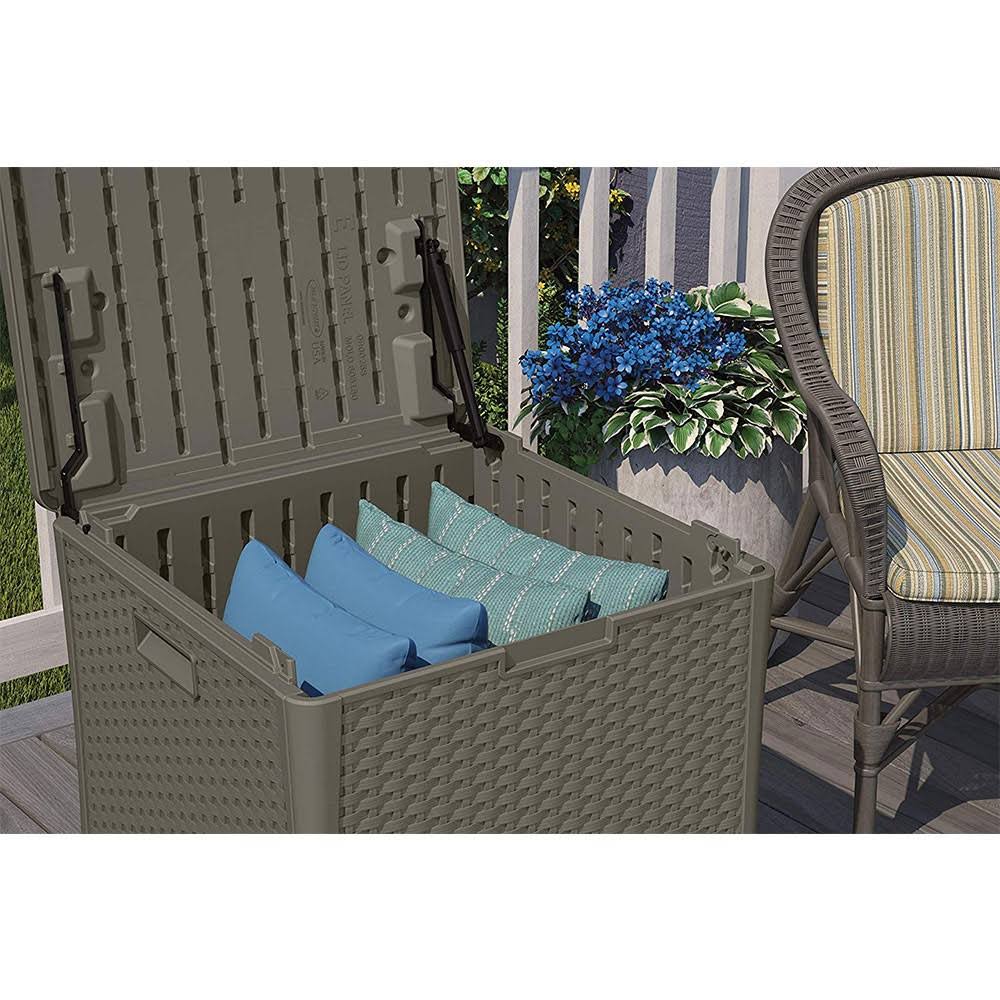 60 Gallon Resin Outdoor Storage Deck Box 2 Pack A11654