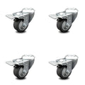4 Swivel Bolt Caster Set with 3x22 Wheel Y36487