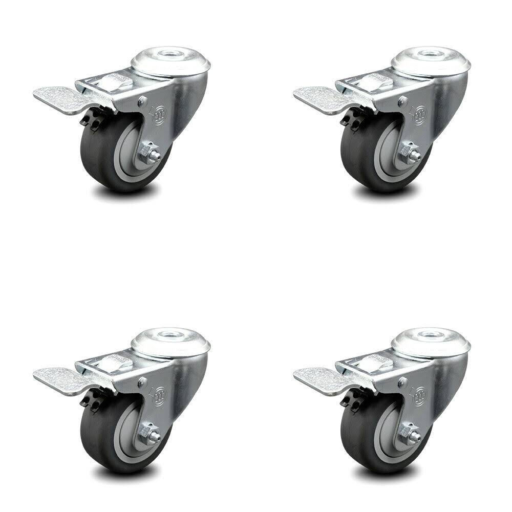 4 Swivel Bolt Caster Set with 3x22 Wheel Y36487