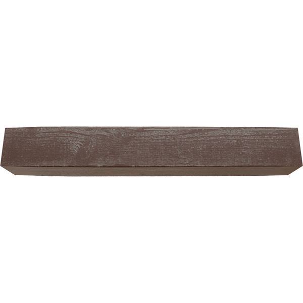 Rough Sawn Faux Wood Fireplace Mantel, Aged Pecan F17449