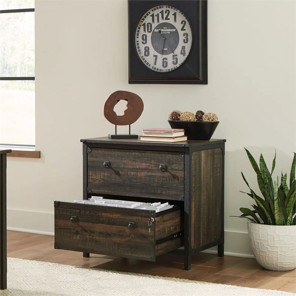 2-Piece Lateral File and Library Hutch Set A196417