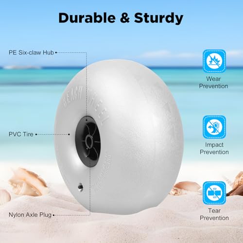 2pcs PVC Beach Balloon Wheels N189