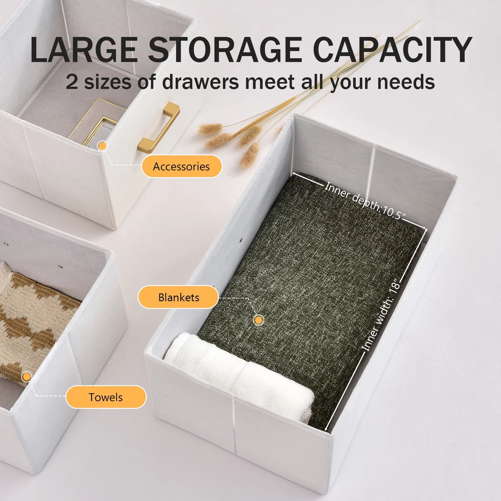 6 Drawer Fabric Dresser D722457