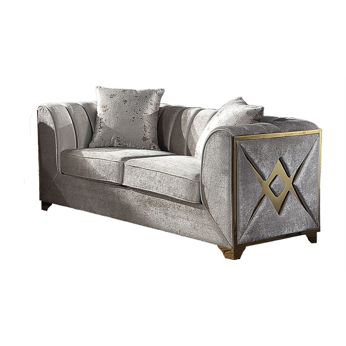 Cream 3 PC Wood Living Room Set Y524886